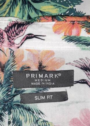 Рубашка тропический принт slim fit🌴🌸🐠7 фото