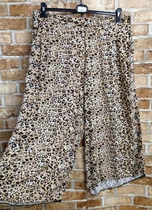Спідниця-штани кюлоти з леопардовим принтом