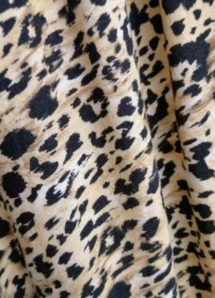 Юбка-брюки кюлоты с леопардовым принтом4 фото
