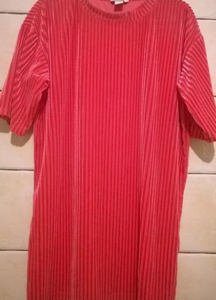 Футболка-платье monki велюр