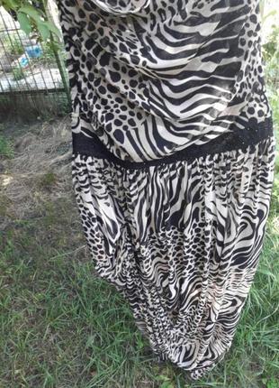 Леопартовое платье в пол4 фото