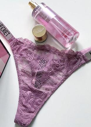 Трусики со стразами swarovski от victoria's secret