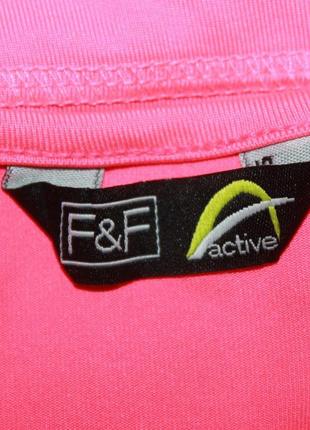 Ярко розового цвета спортивная футболка f&f active 38р.3 фото