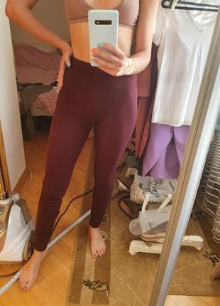Бордовые скинни h&m 5
