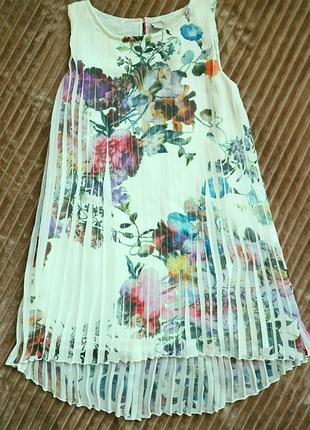 Летнее шифоновое платье на рост 125-135