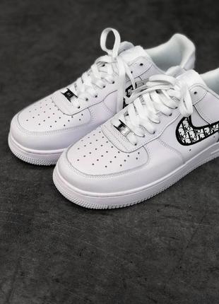 Мужские кроссовки nike air force 1 x dior2 фото