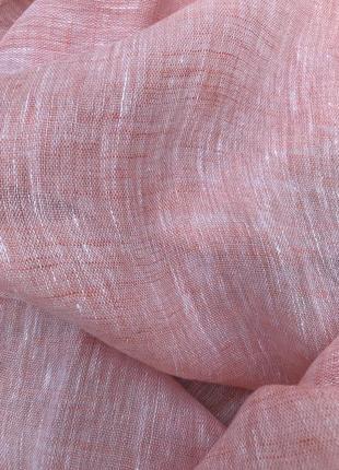 Шикарный пастельно-коралловый палантин из льна от maddison5 фото