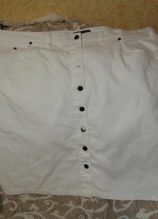 Батал. юбка джинсовая. 68 -70 размер. новая юбка батал 70 размер юбка джинсовая 70 размер bonprix1 фото