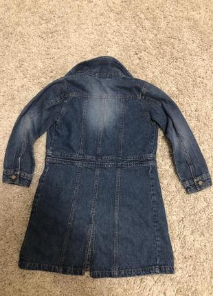 Джинсове сукню, джинсовий плащ ріст 116-1222 фото