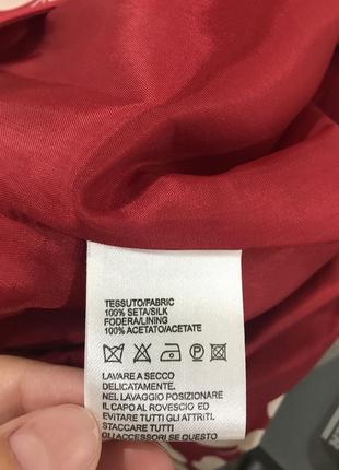 Платье шёлк красное luisa spagnoli8 фото