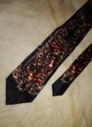Шикарный брендовый галстук из фактурного шелка gianfranco ferre