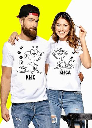 Парні футболки push it з принтом kysa і кыс код фп000470