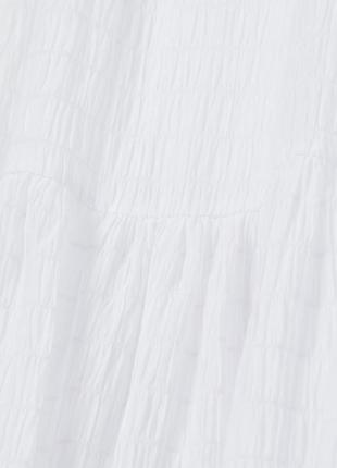 Шикарное летнее белоснежное платье сарафан миди на подкладке бренд h&m5 фото