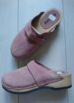 Шкіряні шльопки сабо