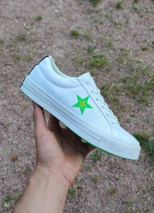 Converse one star ox белые кеды білі кеди