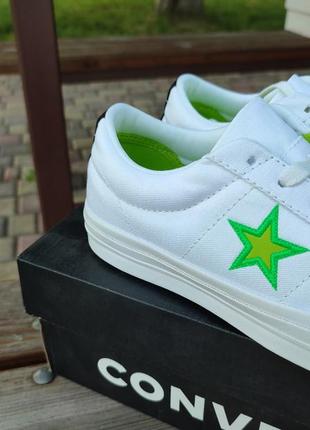 Converse one star ox білі кеди білі кеді3 фото