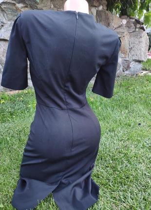 Идеальное черное класическое платье3 фото