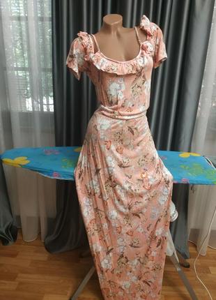 Нова натуральна сукня сарафан плаття великого розміру батал плаття великого розміру