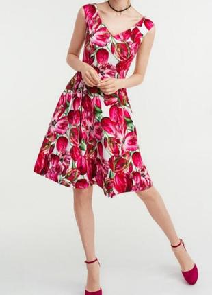 Шикарное платье в цветочный принт befree. красива літня сукня.1 фото