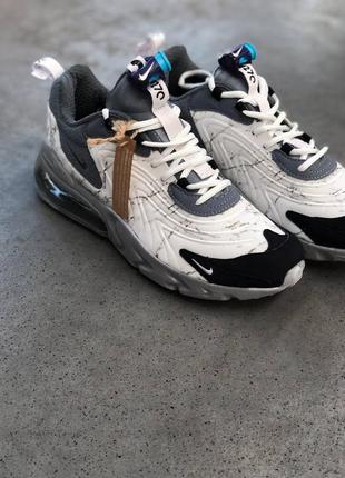 Мужские кроссовки nike air max 270 react x travis scott grey