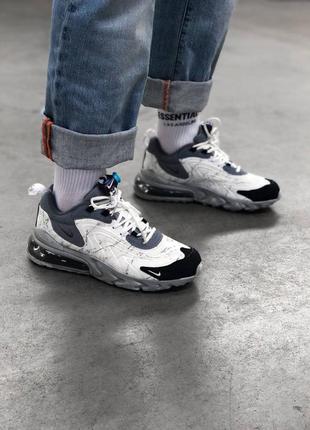 Мужские кроссовки nike air max 270 react x travis scott grey5 фото