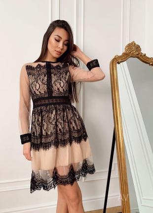 Женственное кружевное платье с фатином от брендa dresses unlimited2 фото