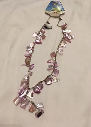 Кольє намисто намисто вінтаж натуральний перламутр