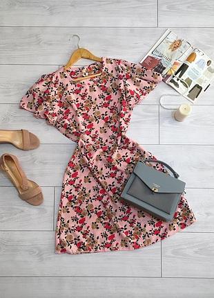 🕊яскрава сукня в червону квітку