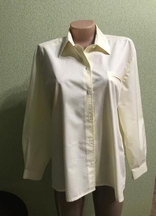 Жіноча  сорочка  в смужки оверсайз з обьемными рукавами3 фото