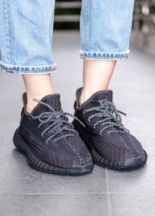 Кросівки adidas yeezy boost 350 v2 black premium кроссовки1 фото