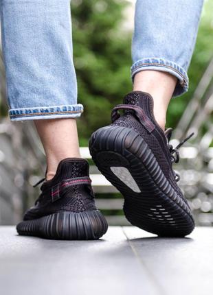 Кросівки adidas yeezy boost 350 v2 black premium кроссовки3 фото