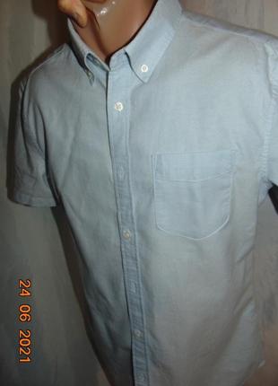 Стильная катоновая нарядная шведка рубашка бренд .marks&spencer. s-m5 фото