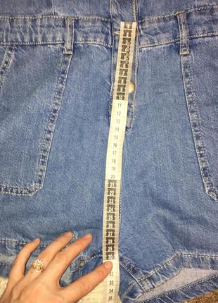 Бомбезный джинсовый комбинезон ромпер с шортами, m5 фото