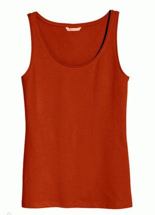 Женская легкая летняя базовая майка h&m basic