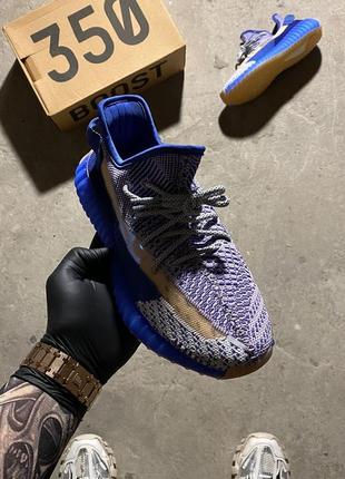 Женские кроссовки adidas yeezy boost 350 v2 blue,кроссовки адидас изи буст 350 синий унисекс2 фото