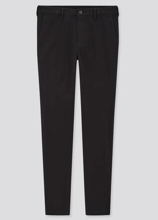 Чорні штани uniqlo 29x34 | pantalon stretch chino couple skinny homme