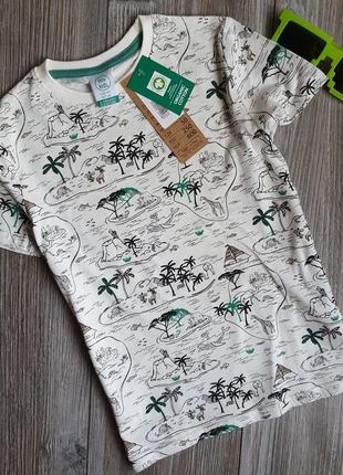 Футболка новая organic cotton pepco 4-5 л 110р