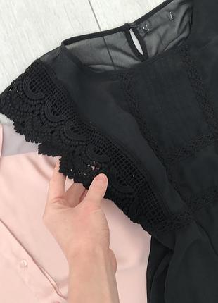 Чорне плаття з ажурними вставками 3