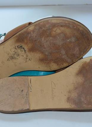 Кожаные сандалии clarks р. 40 по стельке 24,5 см6 фото