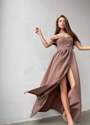 Элегантное вечернее платье макси с разрезом 🌸🔥2 фото
