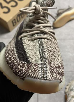 Жіночі кросівки adidas yeezy boost 350 v2 zyon,кросівки адідас ізі буст 350 бежевий з сірим не висока платформа6 фото