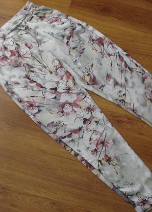 Легкие брюки в цветочный принт, guess, р.xs