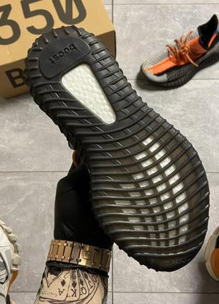 Чоловічі кросівки adidas yeezy boost 350 orange reflect,кросівки адідас ізі буст 350 помаранчеві рефлективні4 фото