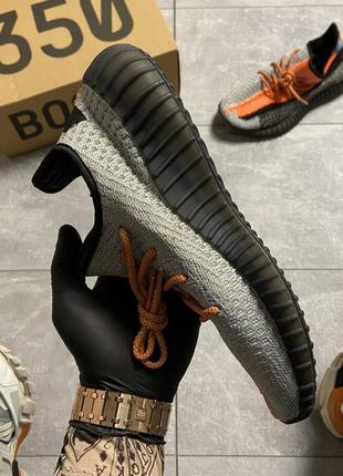 Чоловічі кросівки adidas yeezy boost 350 orange reflect,кросівки адідас ізі буст 350 помаранчеві рефлективні3 фото