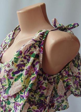 Платье сарафан воланы хлопок lavand,испания м5 фото
