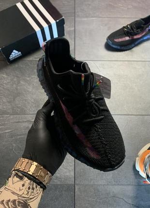 Мужские кроссовки adidas yeezy boost 350 v2 black blue camo,кроссовки адидас изи буст 350 камуфляж чёрный2 фото