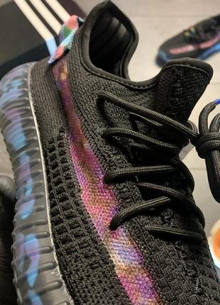 Мужские кроссовки adidas yeezy boost 350 v2 black blue camo,кроссовки адидас изи буст 350 камуфляж чёрный9 фото