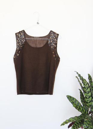 Laurel в'язаний топ з підкладкою кашемір шовк