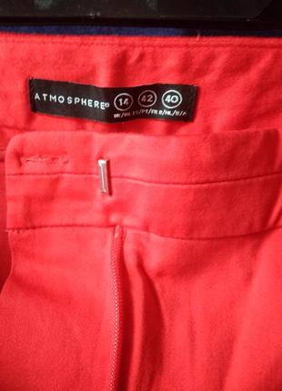 Червоні штани капрі/ бриджі3 фото