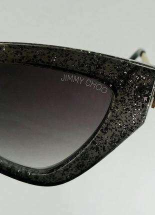 Jimmy choo окуляри жіночі сонцезахисні в сірій мармурової оправі з градієнтом9 фото